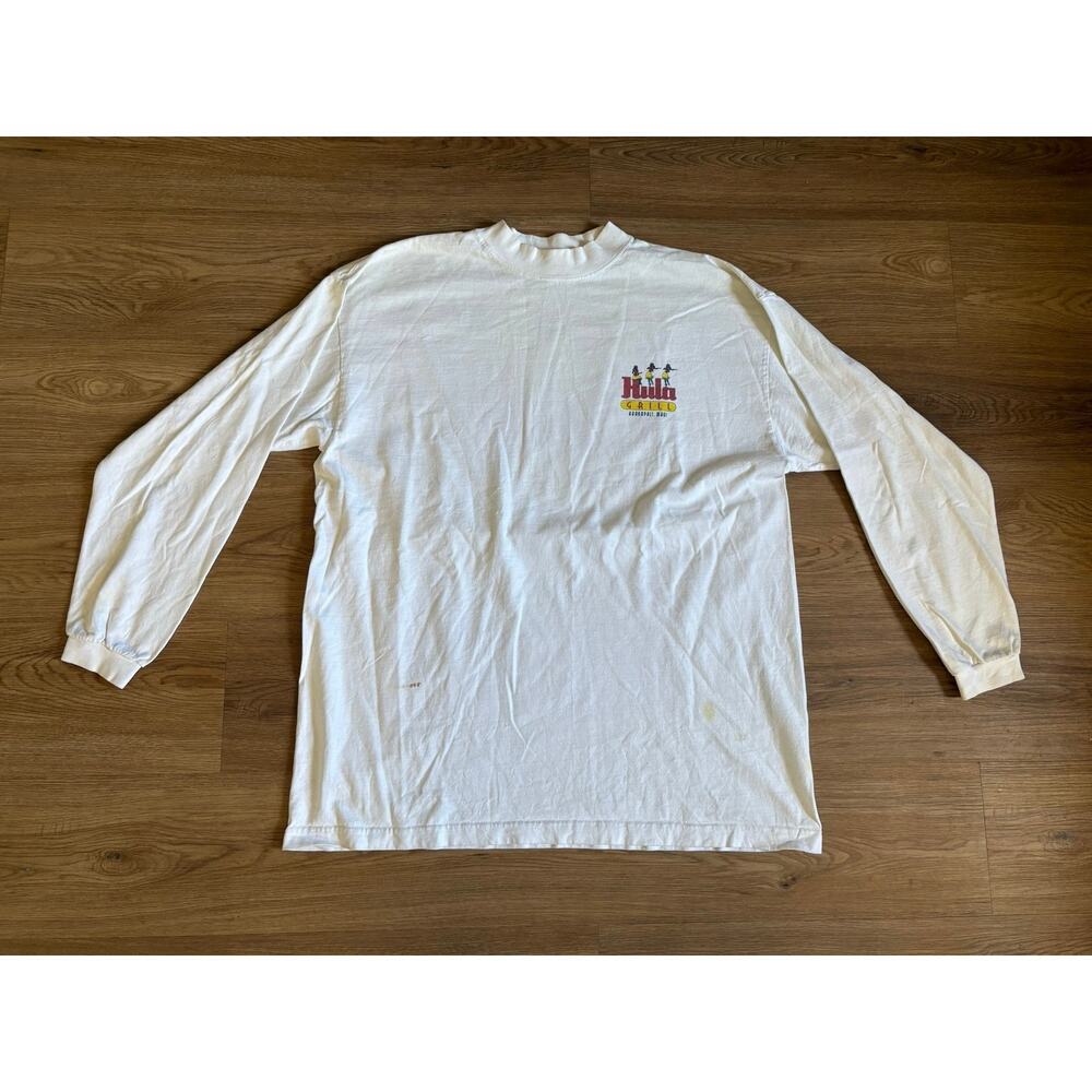 Vintage 1990s Long-Sleeve Shirt Hula Grill Kaanapali Restaurant Maui, Hawaii.